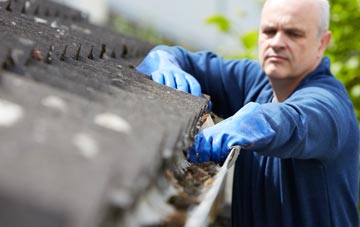 cleaning and inspecting West Allotment roofs
